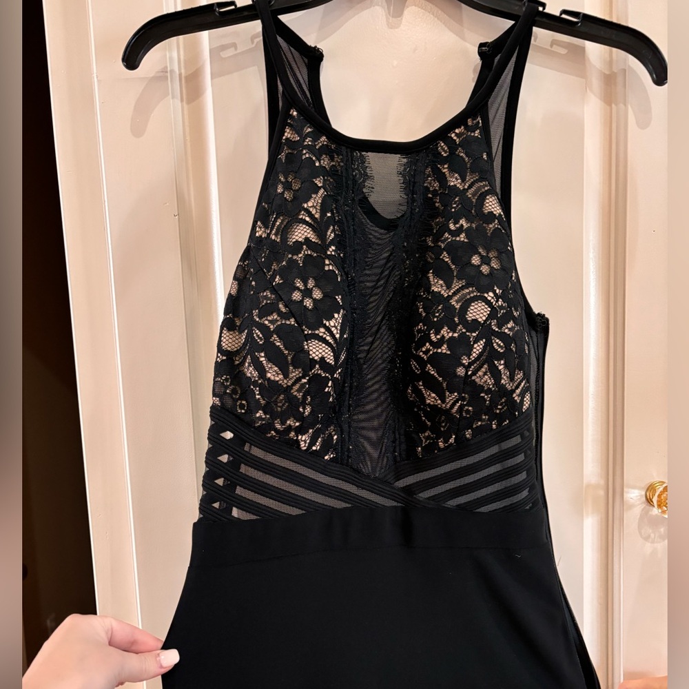 Black Lace Gown